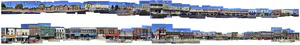 First collage mock-up of one side of the highstreet - Michelle Gartside High St Collage.png